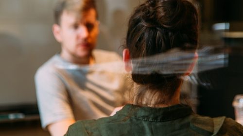 Unsplash Male Female Conversation Meeting Sitting Unsplash Male Female Conversation Meeting Sitting